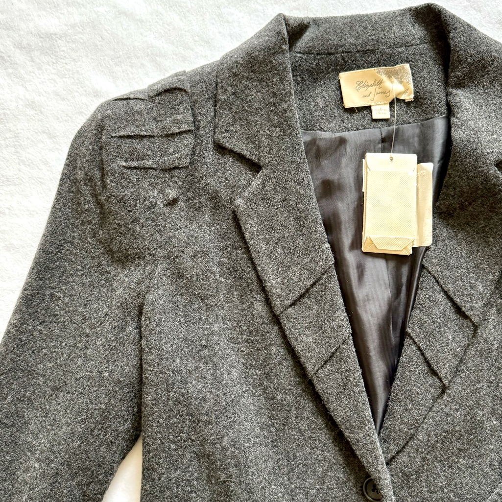 Nwt Elizabeth  James Ruched Elizabeth Blazer